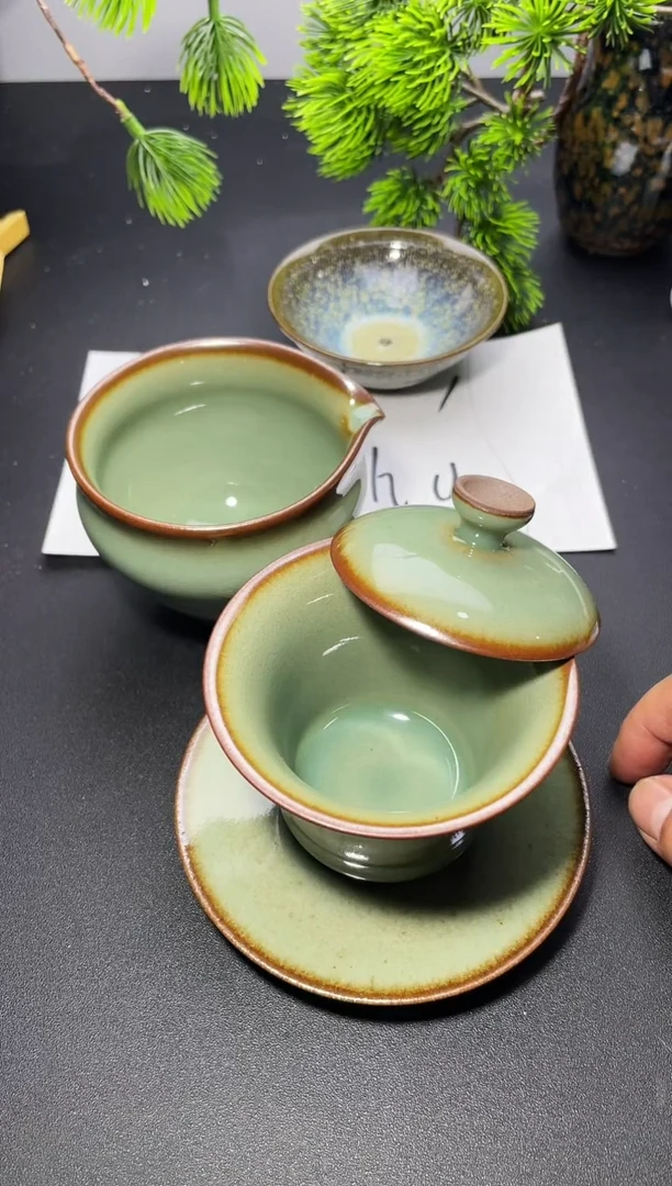 茶盏与**尘196叶紫建盏