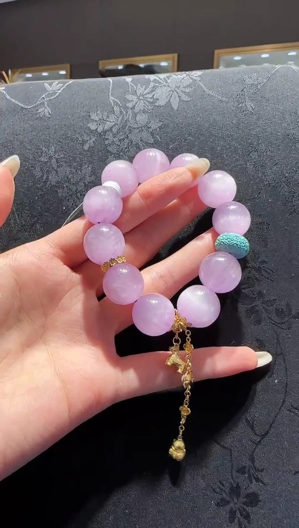 【闪购商品】锂辉石手串未镶嵌紫锂辉手串设计款