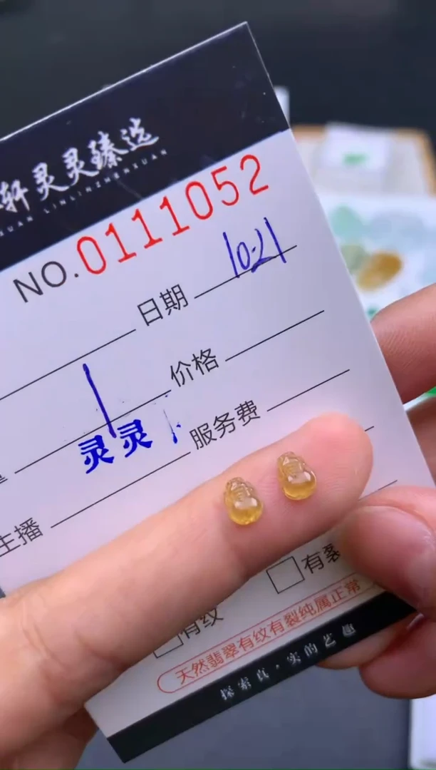 吊坠(不含链)未镶嵌翡翠 哈轩   裸石1套