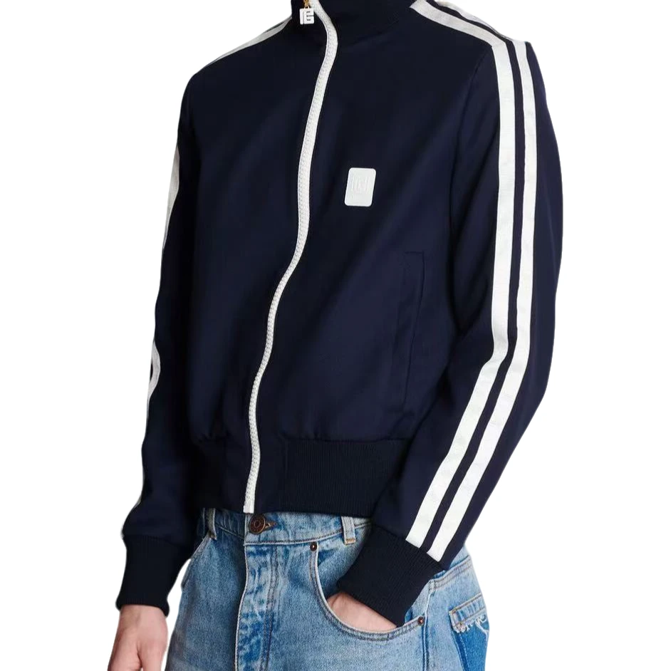 全新未使用 BALMAIN/巴尔曼 徽标斜纹休闲夹克/EU-50码