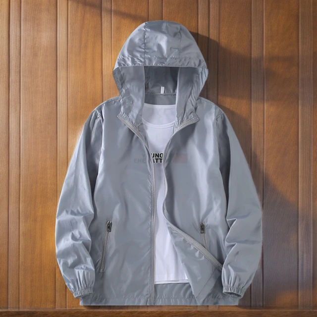 男士零感防晒服夏季轻薄透气休闲宽松连帽防晒衣男女薄款夹克外套