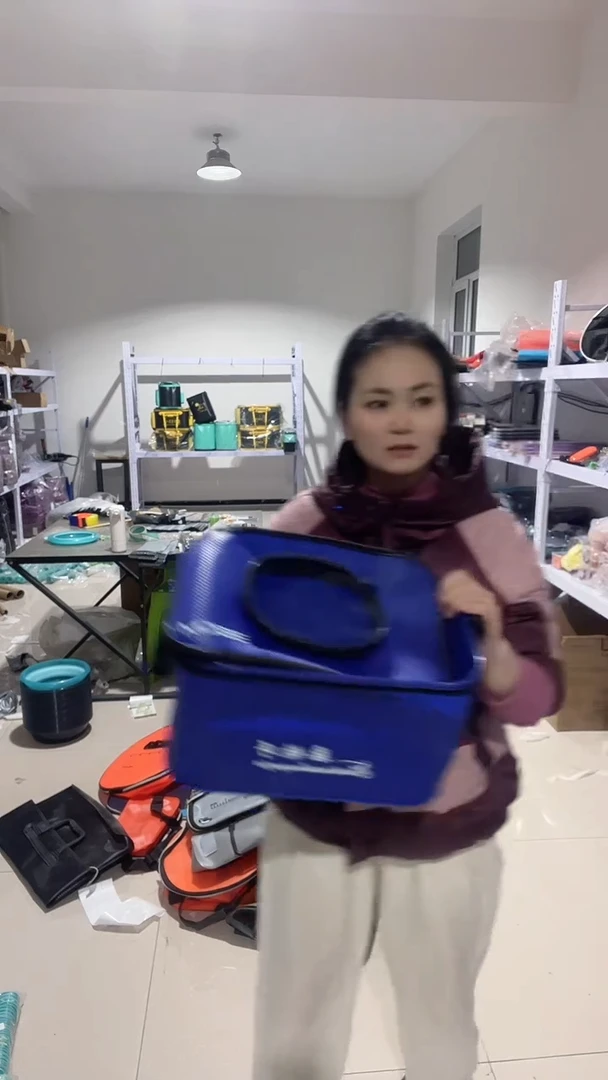 35厘米  蓝色 鱼桶