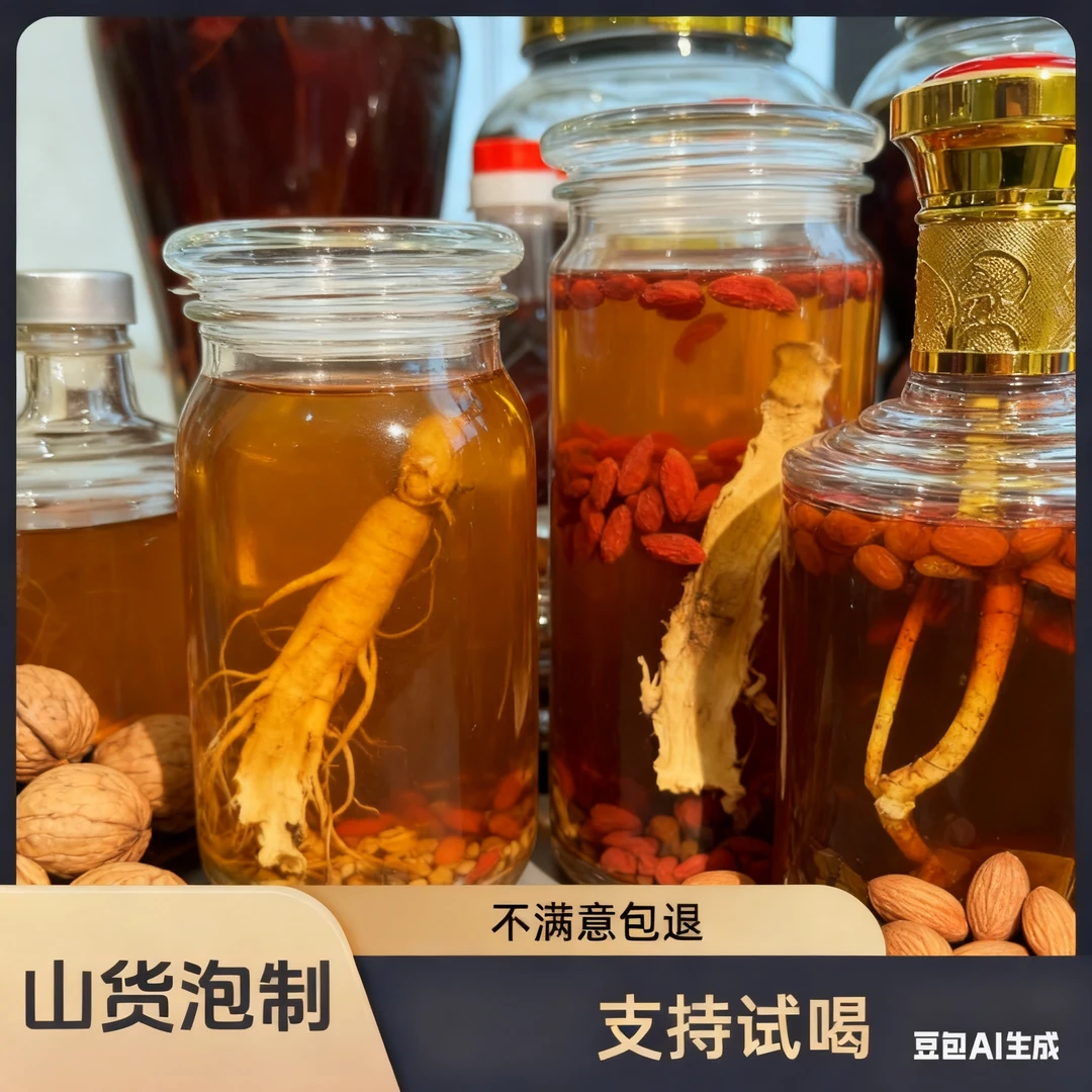 苗湘山货炮制好的酒泡制酒男人酒