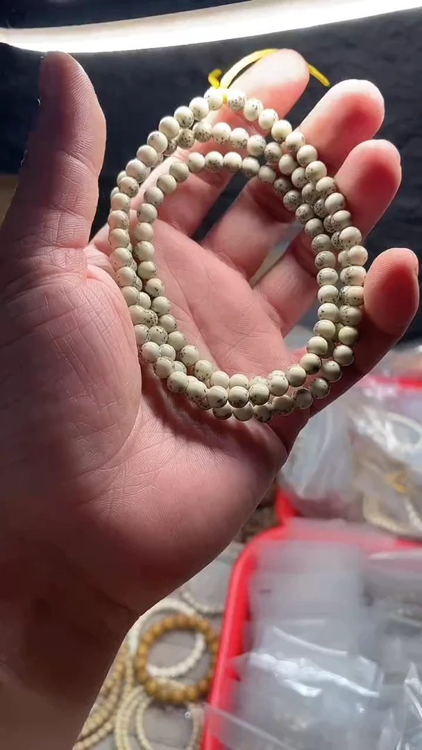 星月菩提手串海南星月菩提《A016》6X6圆珠长串