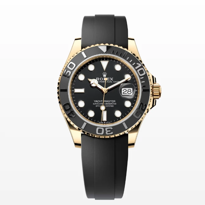99新 Rolex/劳力士 226658/42表表径金胶游艇/单表时尚男士腕表