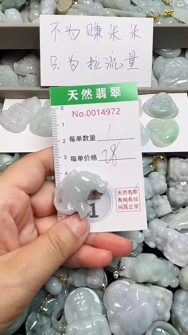 翡翠未镶嵌吊坠(不含链)4972
