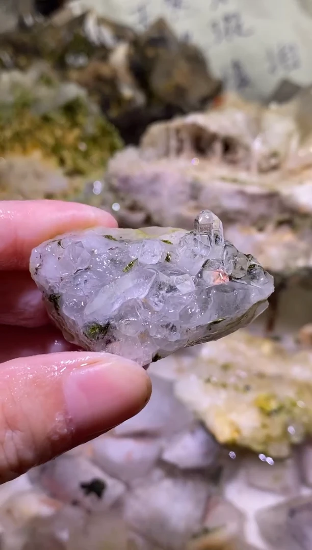 未镶嵌珠宝半成品水晶56号四川美姑超七花园水晶