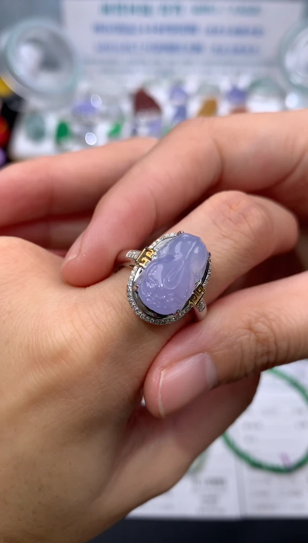 【闪购商品】定制翡翠18K金镶嵌模式推广期24小时鉴赏期