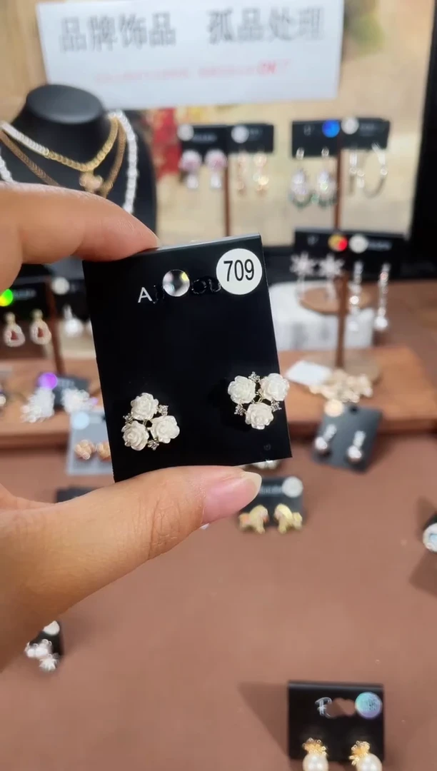 合金925银锆石豆709