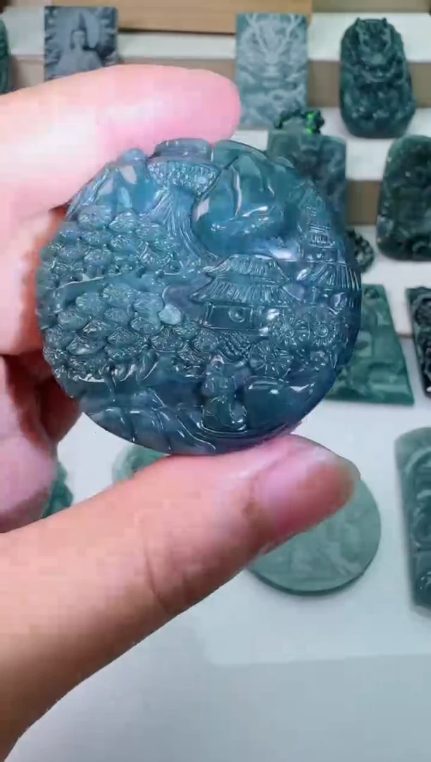 翡翠未镶嵌吊坠(不含链)多样性随机发其一