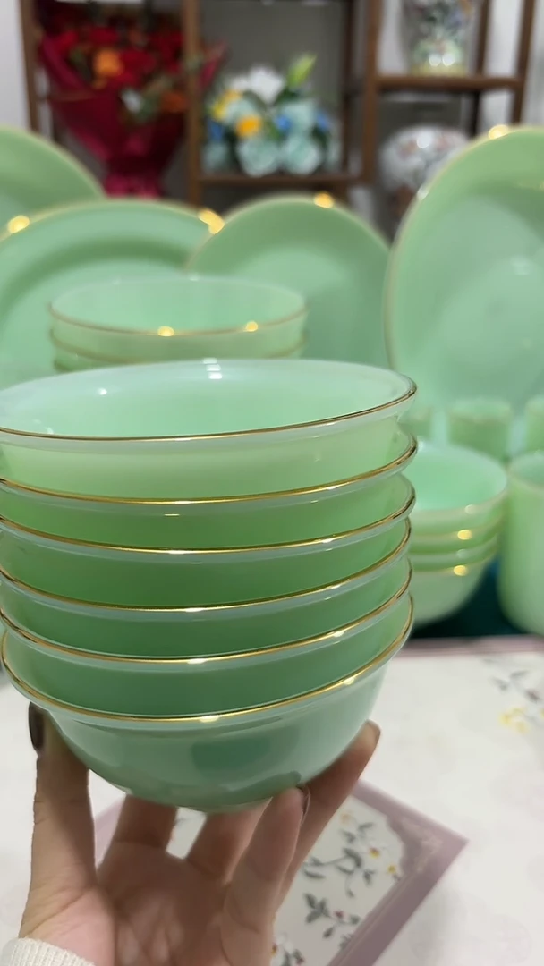 4.5英寸玉瓷碗6个口径11.5厘米