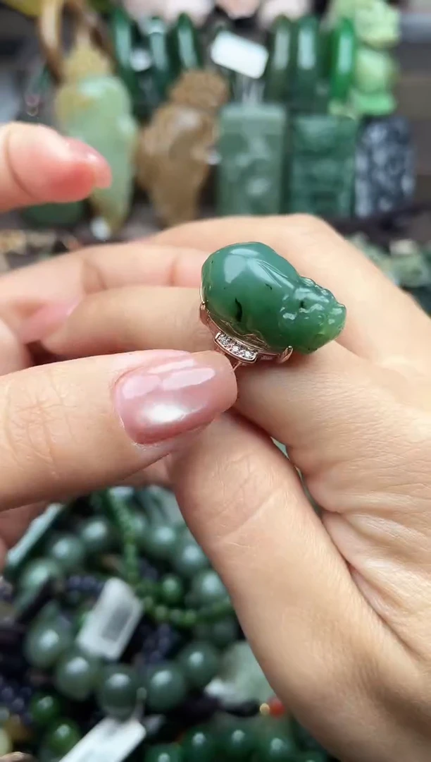 颈饰银S925镶嵌和田玉未镶嵌和田玉吊坠多样性拍一发一