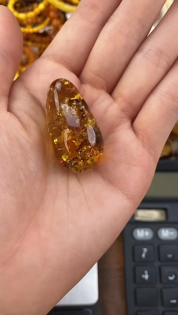 裸石琥珀未镶嵌天然琥珀蜜蜡
