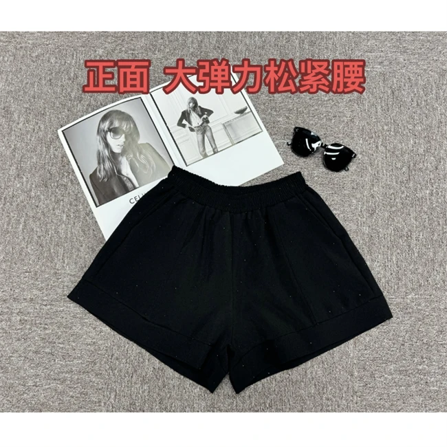 【鑫蕾】休闲百搭满天星设计时尚外穿松紧腰短裤53582