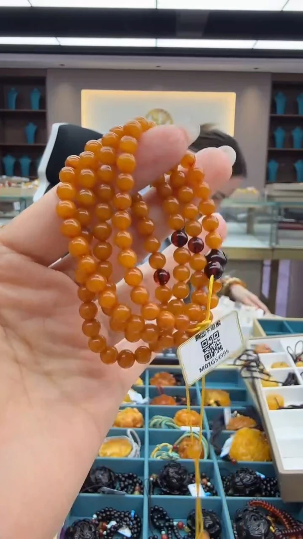 手链琥珀未镶嵌296秒拍号 假一罚三