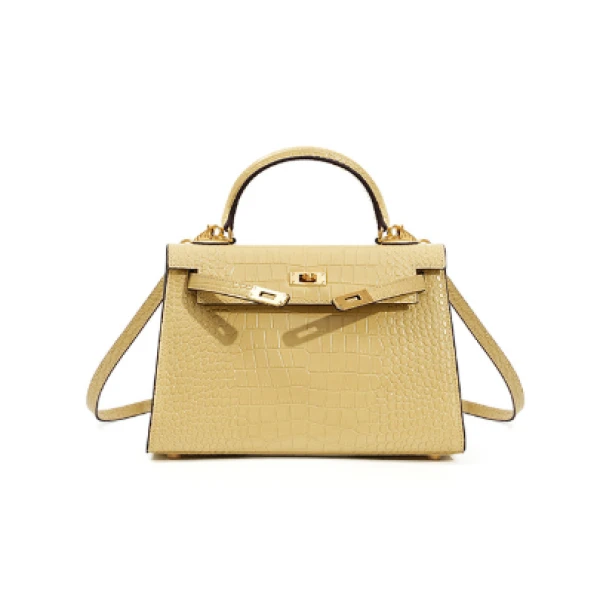 多肉牛皮通勤斜挎包包女新款女上班族小众女高级感手提包BB0189