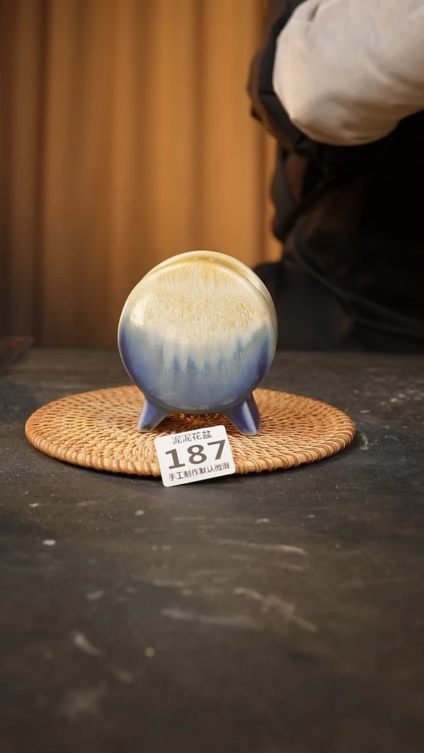 【闪购商品】瓷片187景德镇陶瓷花盆