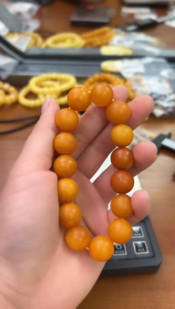 未镶嵌蜜蜡裸石蜜蜡手串
