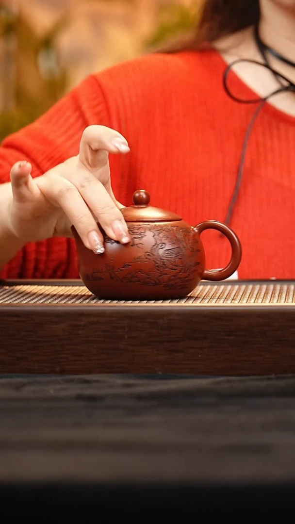 茶壶紫砂J0520012522西施 龙血砂