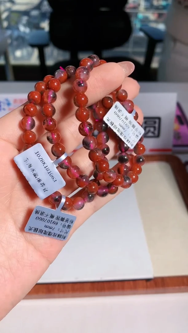 【闪购商品】水晶手链未镶嵌7mm荆棘玫瑰极光手链多样性发其一