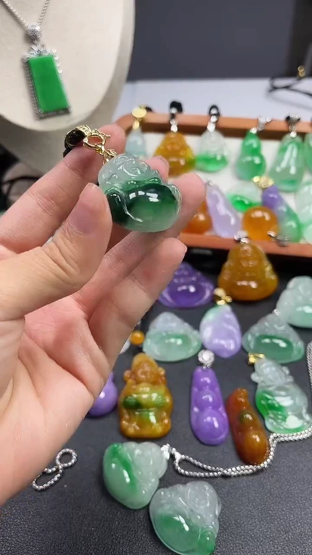 颈饰未镶嵌翡翠  所见即所得 一图一物