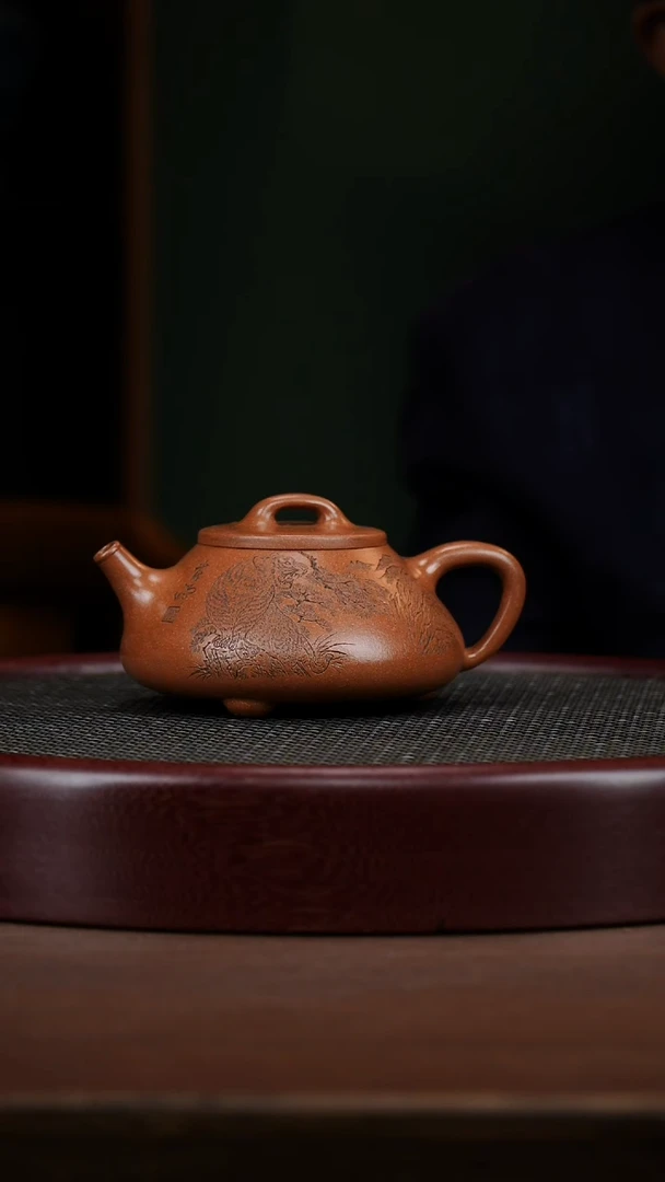 茶壶紫砂37SZY景舟憨瓢 玉砂段320cc