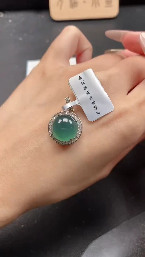 银S925镶嵌戒指翡翠51511