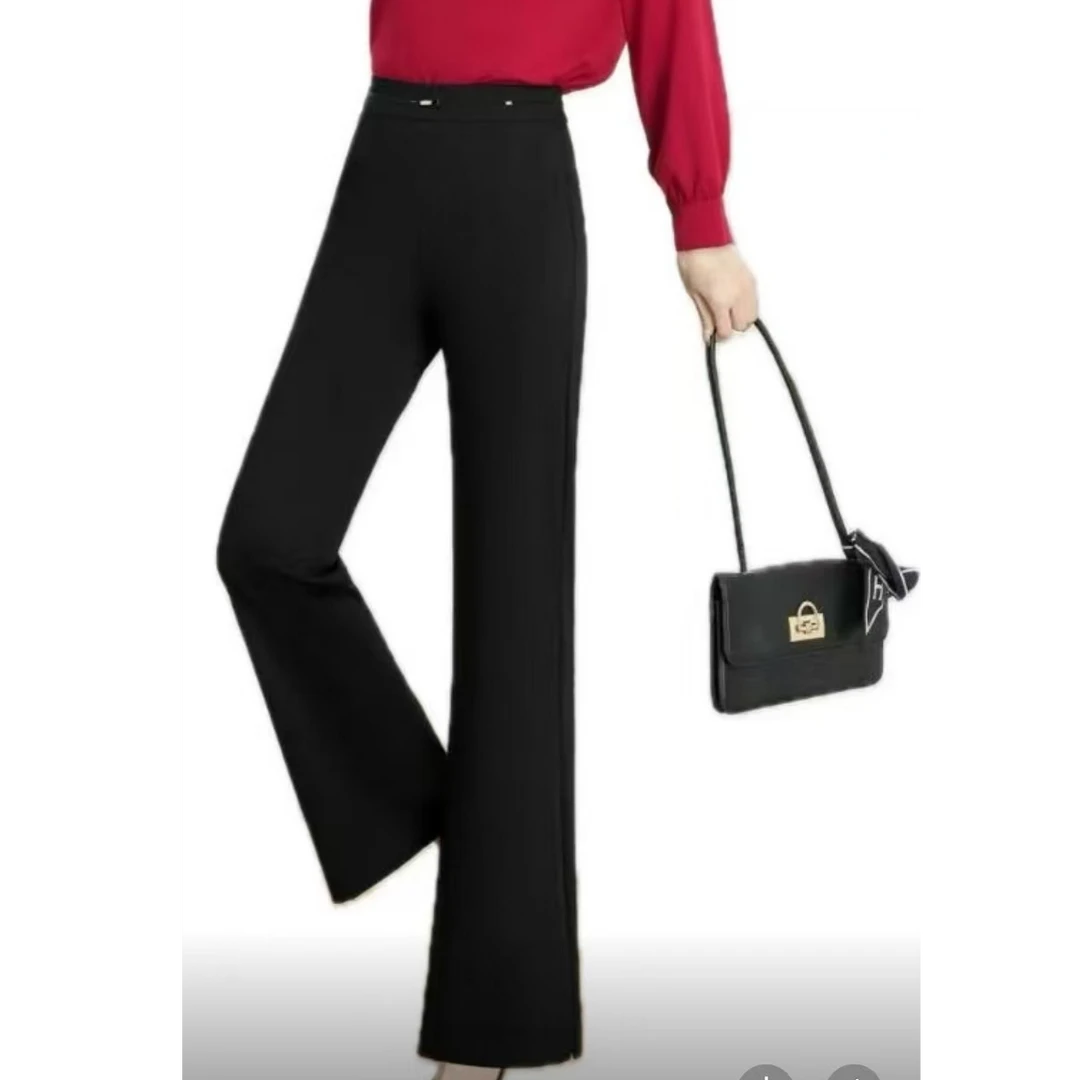 7503春款高弹显瘦高腰喇叭裤（裤长102左右）