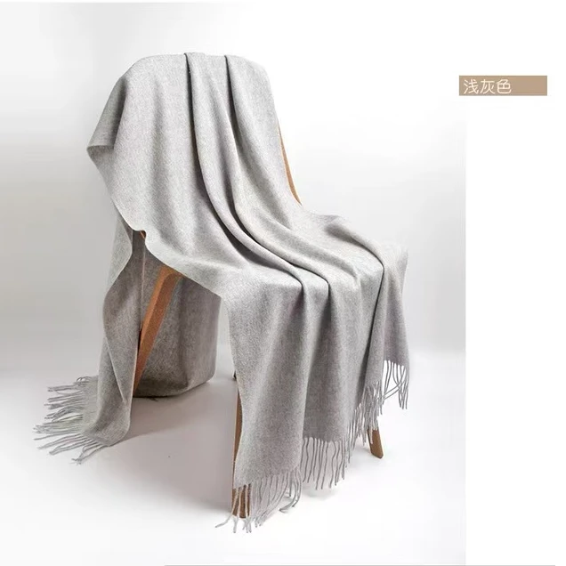 高档厚款春秋加厚休闲风男女通用保暖围巾成人
