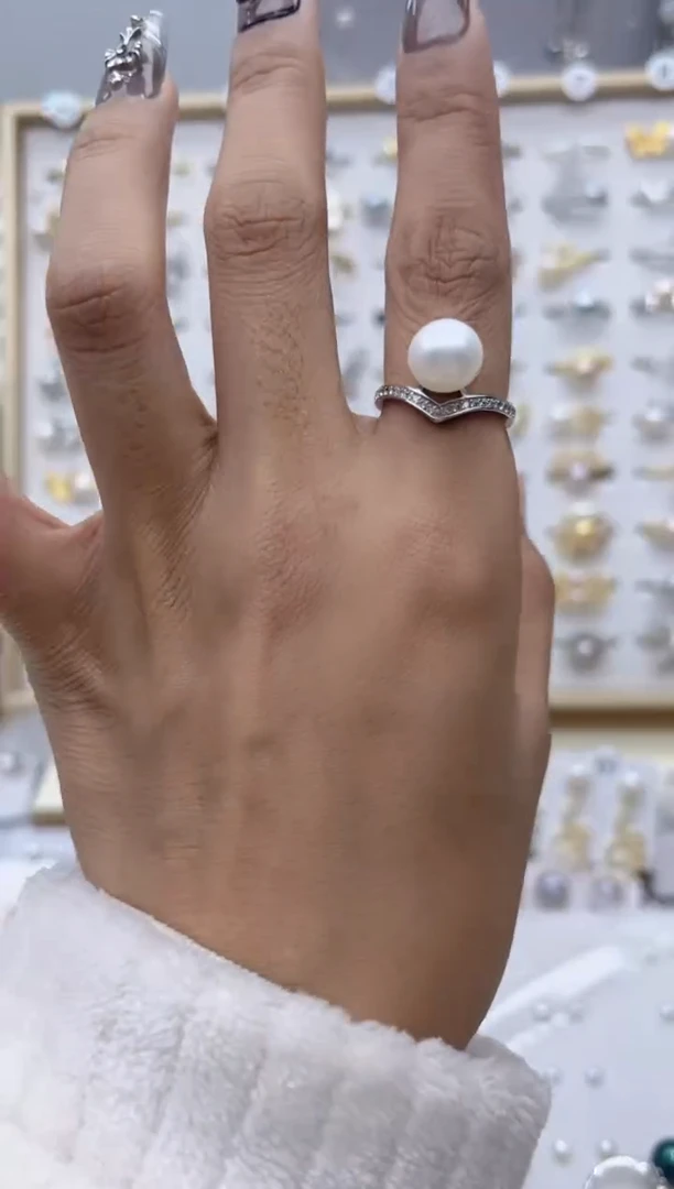 【闪购商品】淡水珍珠戒指合金85