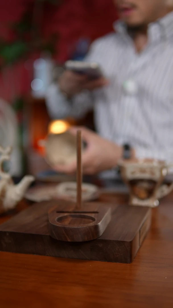 陶瓷胡桃木 杯碟架