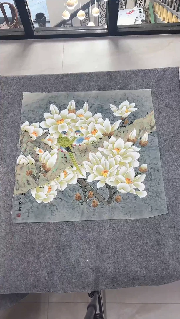 国画丹青专属福利-精工笔玉兰30-2