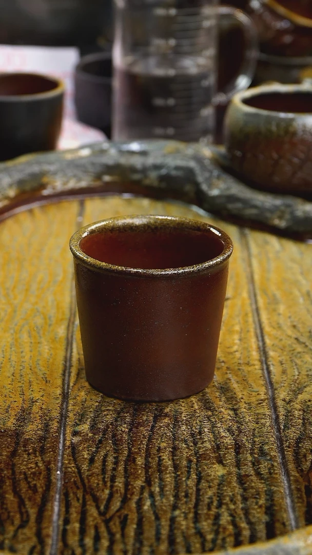 茶壶紫砂零化工釉，天然灰落