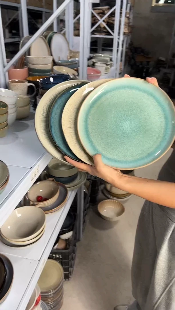 陶瓷外贸尾货瑕疵满20包邮X4大盘