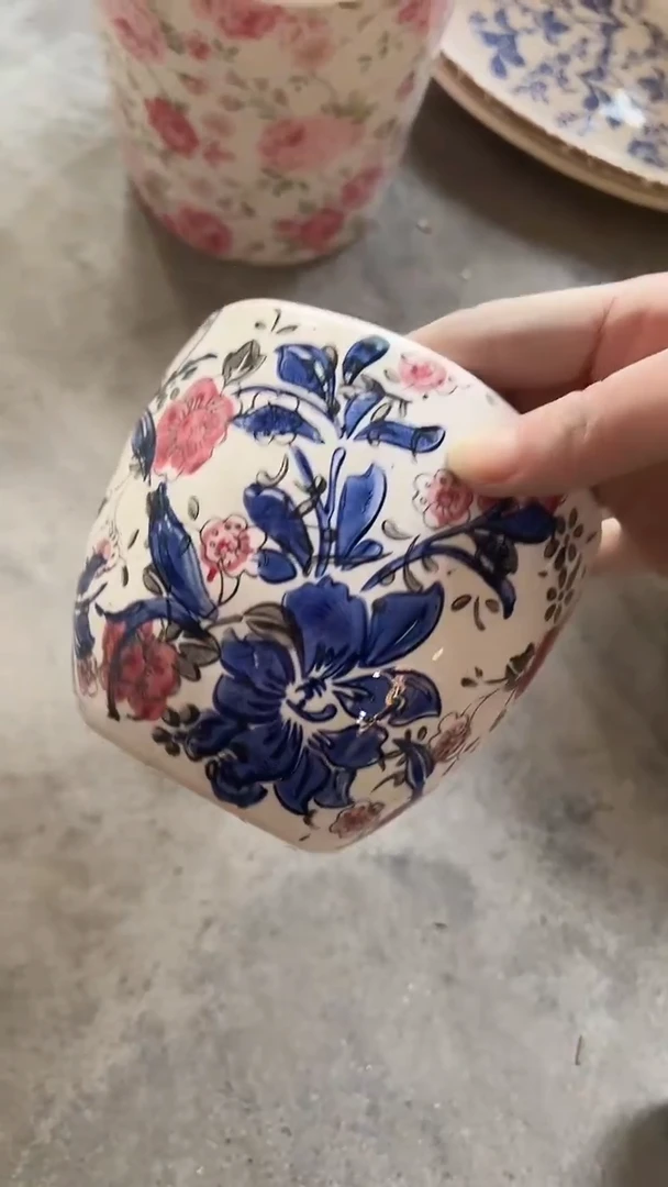 【闪购商品】陶瓷陶瓷花盆高11CM内口10.5CM