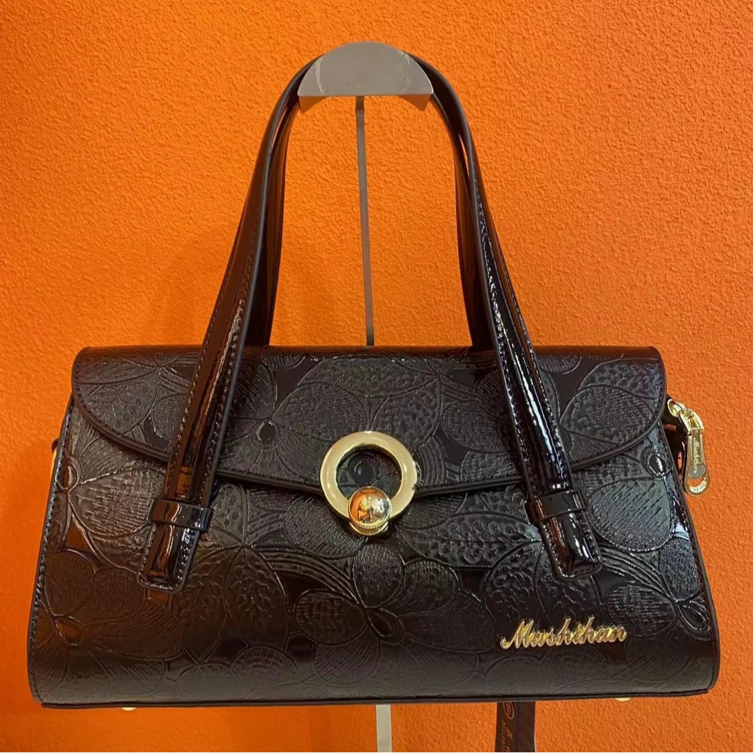 新款鳄鱼纹压花手提包大气欧美时尚单肩斜挎包