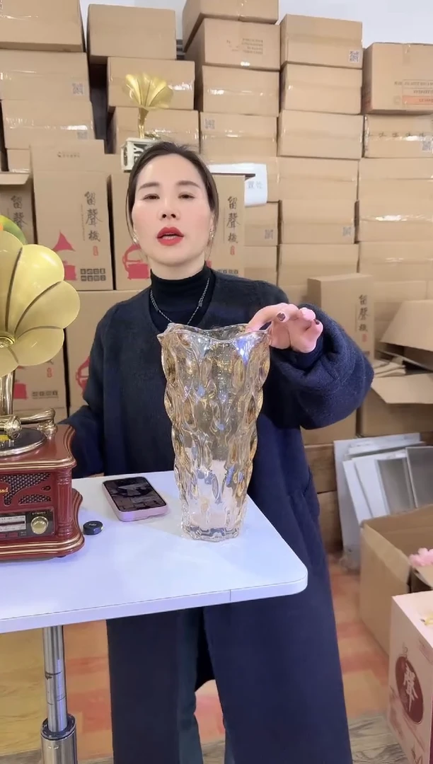 【闪购商品】玻璃洛芙花器-a-早48 小