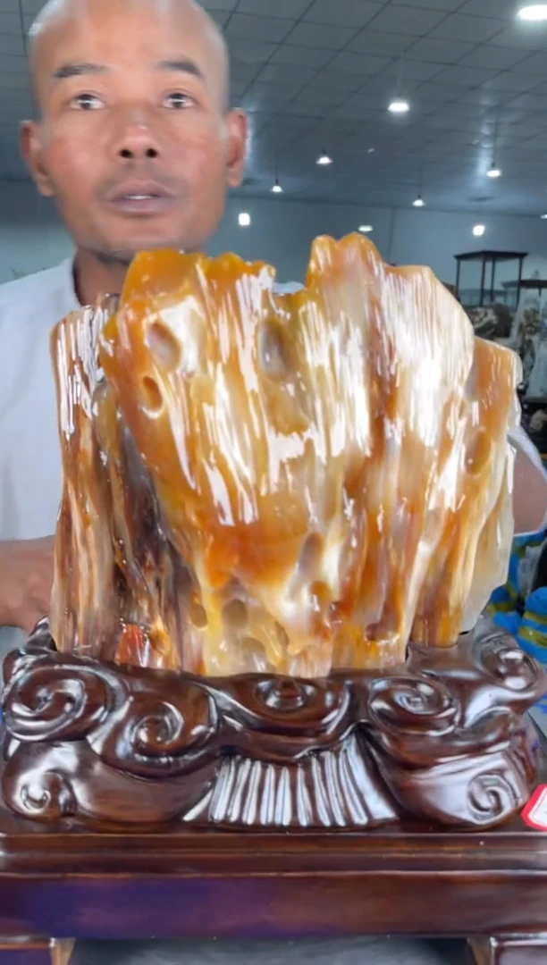 【闪购商品】硅化玉摆件未镶嵌36