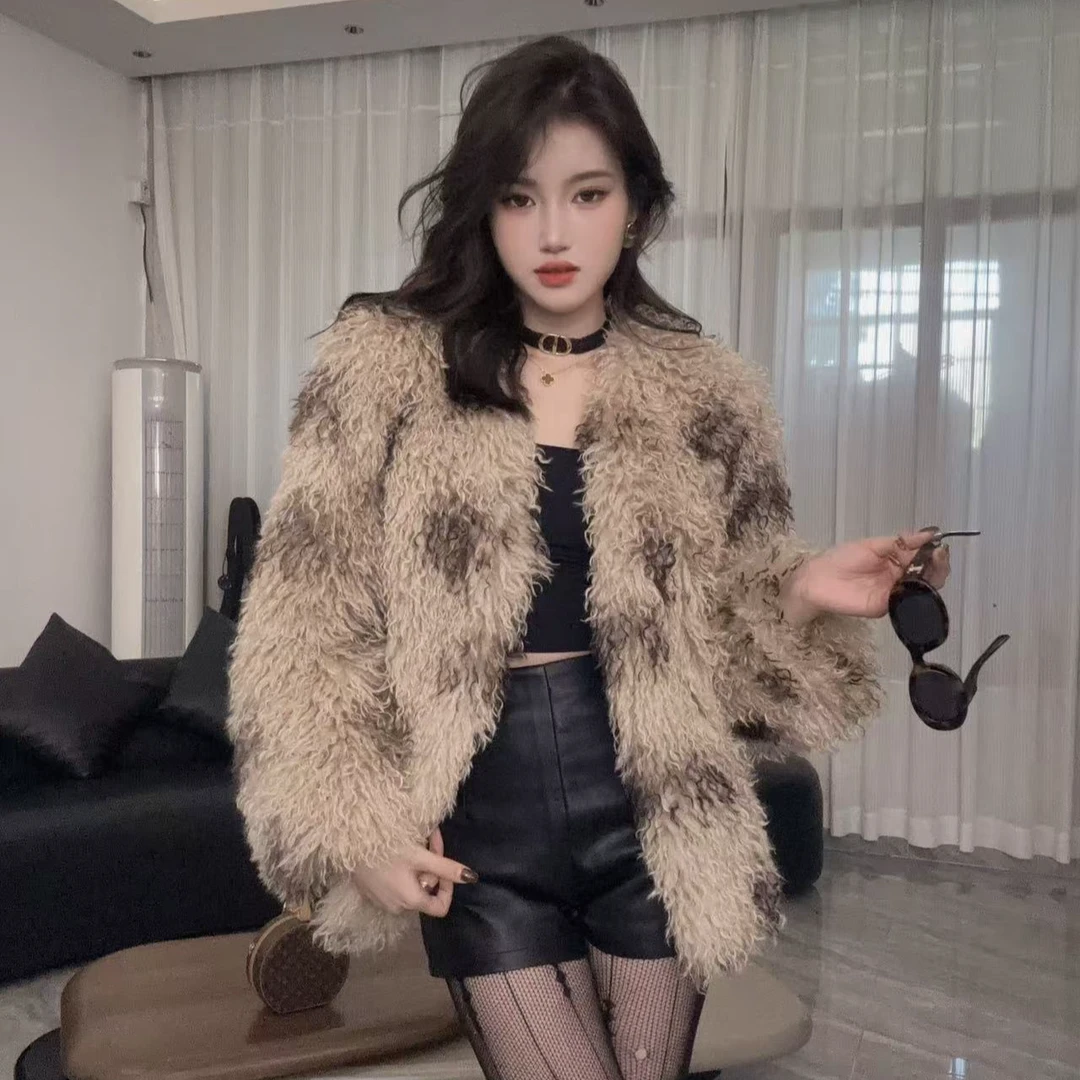 【Y&YI JIN 年终清仓】小众美学设计款滩滩毛外套