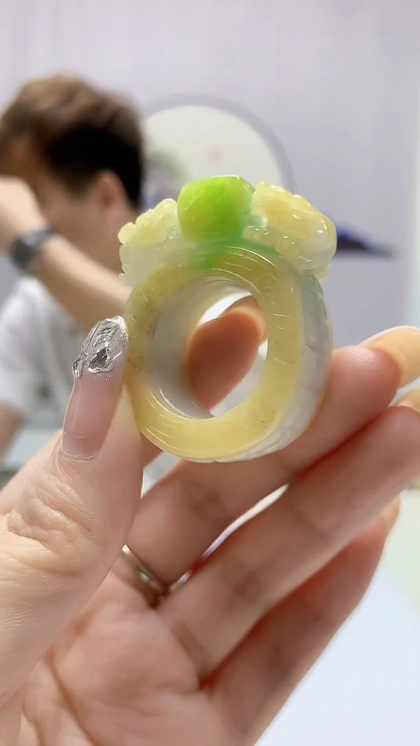 定制翡翠未镶嵌4868DD-毛货挂件97