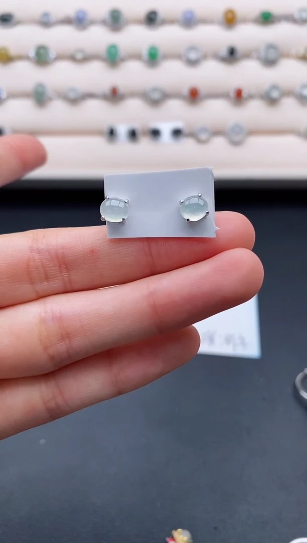 银S925镶嵌戒指翡翠1111111+8