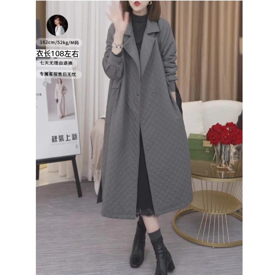 时尚韩版高级感风衣外套女2025秋冬新款气质宽松显瘦轻奢外披大衣