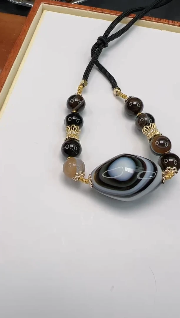 玛瑙/玉髓项链未镶嵌Y21783（拍一发一）多样性发货