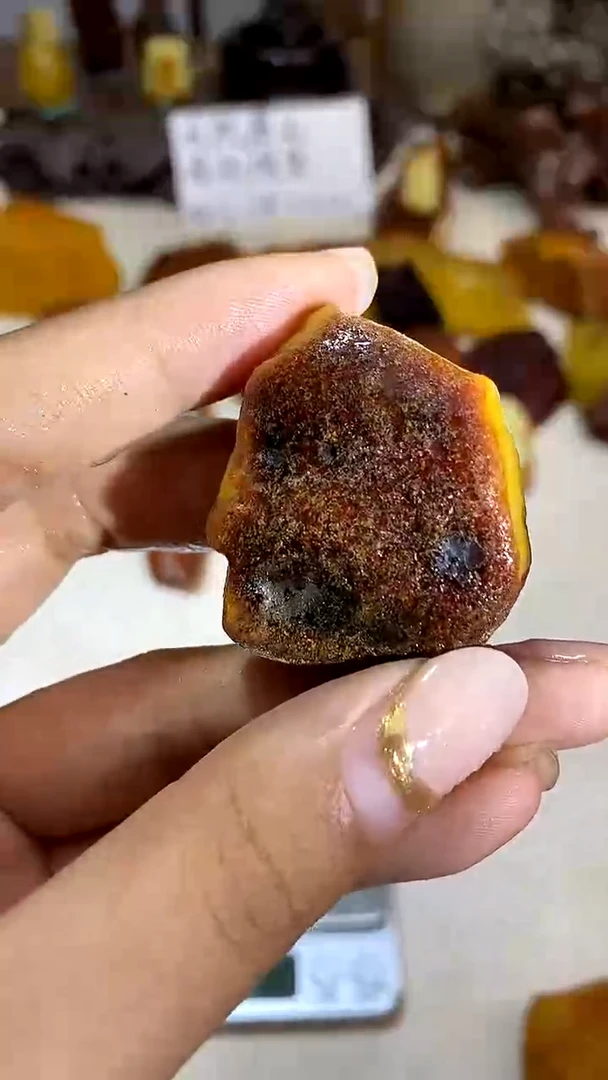 琥珀未镶嵌珠宝奇石天然琥珀蜜蜡原石10g