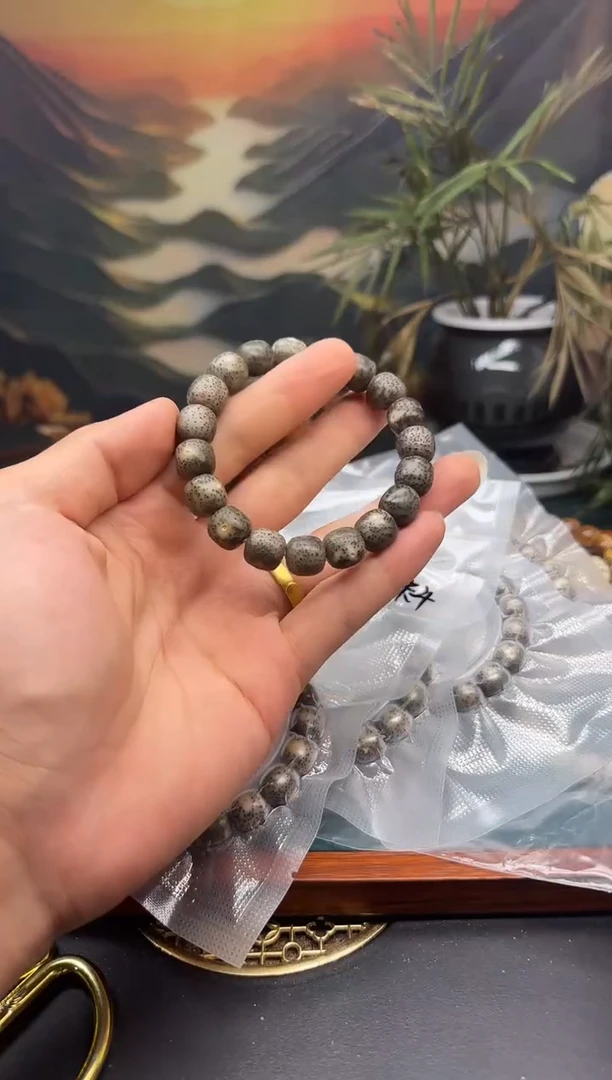 星月菩提吊坠灰冰料大尺寸12*11同枝果