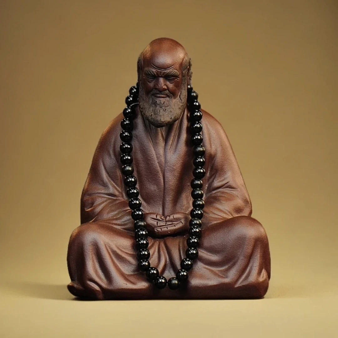 紫双色达摩 带佛珠