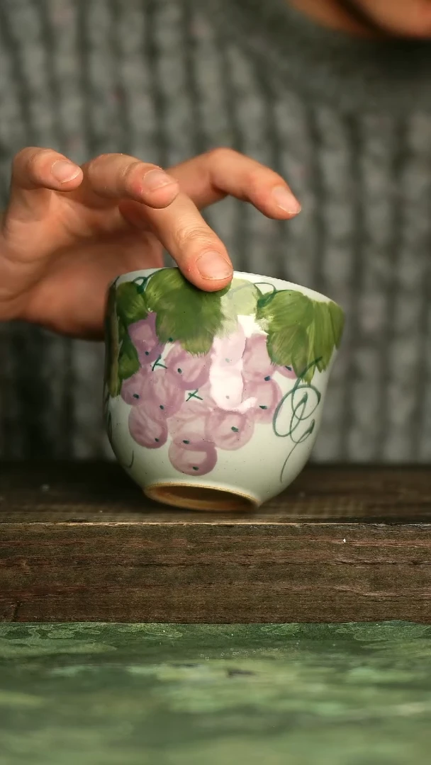 青诗集手工手绘瓷器