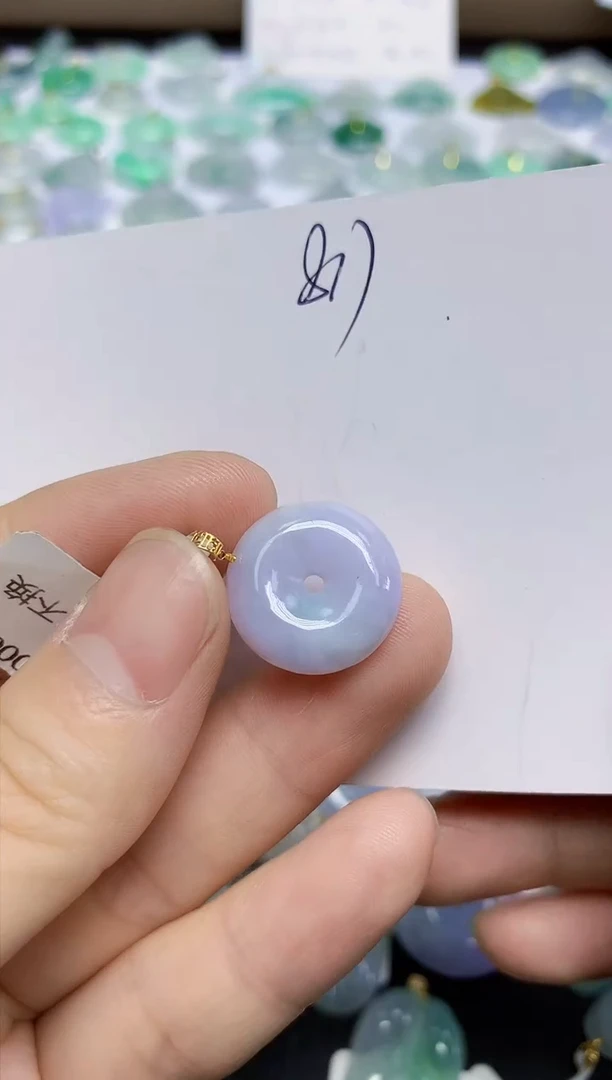 颈饰未镶嵌翡翠天然缅甸翡翠A货翡翠百元以上9元证书费自理