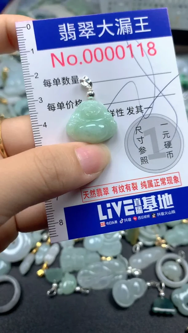 翡翠未镶嵌吊坠(不含链)118