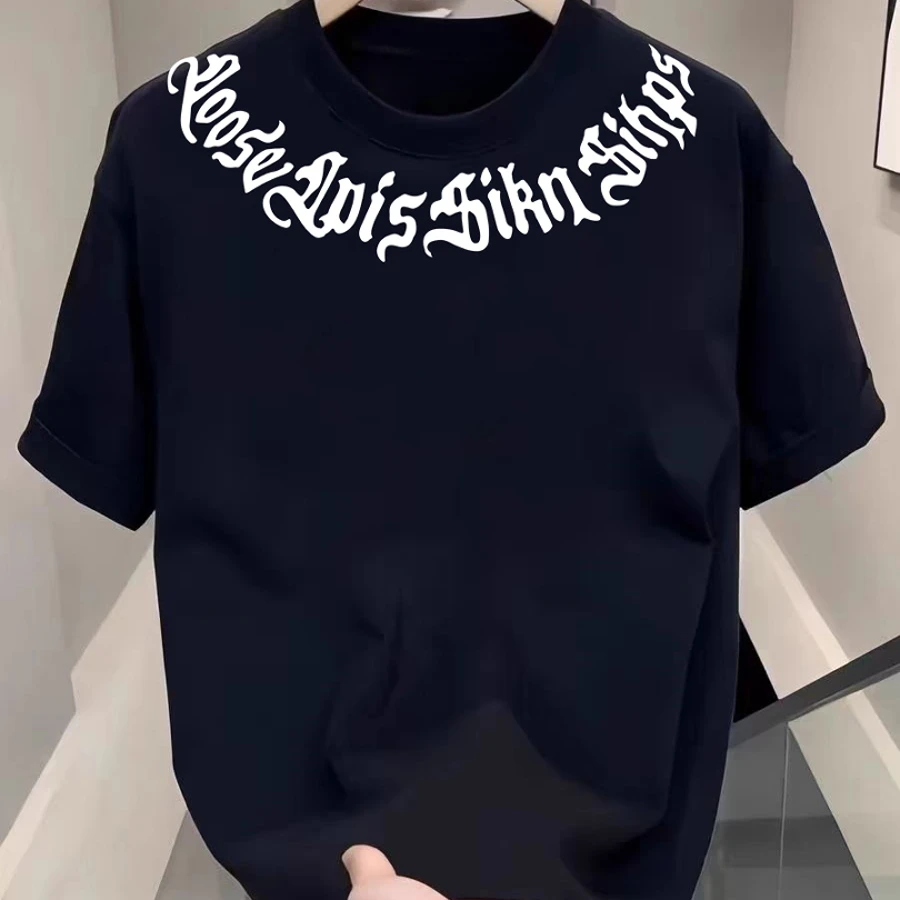 特大码300斤百搭宽松潮款韩版小众帅上衣夏季新款纯棉短袖t恤高级